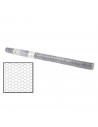 Tradineur - Rollo de malla metálica galvanizada hexagonal, gris, 1 x 5 m, valla, cierre de alambre, mallado 25 x 25 mm, ideal pa