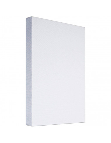 Lienzo blanco para pintar 90 x 120 x 3,4 cm, 100% algodón, válido para todo tipo de pinturas: acrílica, óleo, acuarela, ideal pa