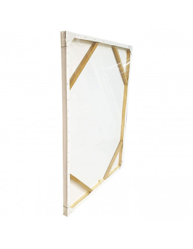 Lienzo blanco para pintar 90 x 120 x 3,4 cm, 100% algodón, válido para todo tipo de pinturas: acrílica, óleo, acuarela, ideal pa