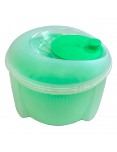Centrifugadora de ensalada 4,5 litros de plástico, modelo Diana, escurridor, secadora manual para lechuga y verduras, mecanismo