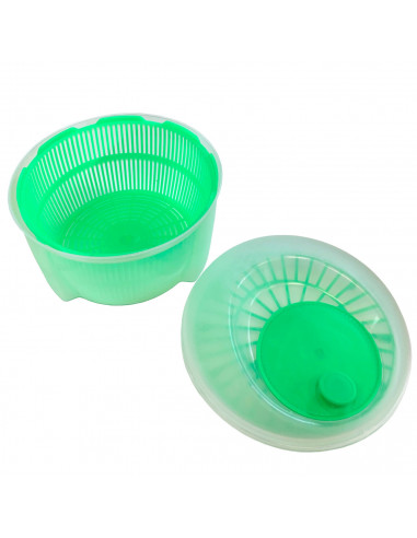 Centrifugadora de ensalada 4,5 litros de plástico, modelo Diana, escurridor, secadora manual para lechuga y verduras, mecanismo