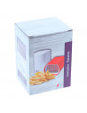 Cortador de patatas manual de acero inoxidable y plástico 13,5 x 9,5 x 8,5 cm, cortador de verduras para freir, calabacín, beren