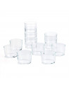 Set de 12 vasos de cristal 23 cl, modelo Chiquito, juego de vasos bajos para agua, bebidas, 8 x 5,7 cm, resistentes, ligeros, ap