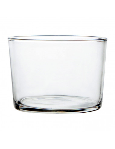Set de 12 vasos de cristal 23 cl, modelo Chiquito, juego de vasos bajos para agua, bebidas, 8 x 5,7 cm, resistentes, ligeros, ap