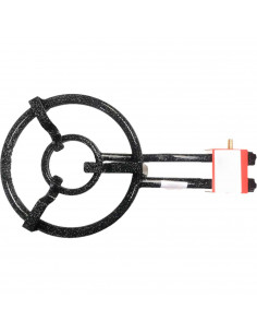 Tradineur - Quemador paellero gas butano, diámetro 34,5 cm, aro paellero esmaltado con patas, hornillo paellas, homologado, exte