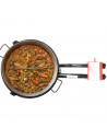 Tradineur - Quemador paellero gas butano, diámetro 34,5 cm, aro paellero esmaltado con patas, hornillo paellas, homologado, exte
