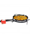 Tradineur - Quemador paellero gas butano, diámetro 34,5 cm, aro paellero esmaltado con patas, hornillo paellas, homologado, exte