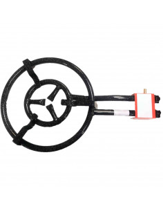 Tradineur - Quemador paellero gas butano, diámetro 40,5 cm, aro paellero esmaltado con patas, hornillo paellas, homologado, exte