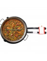 Tradineur - Quemador paellero gas butano, diámetro 40,5 cm, aro paellero esmaltado con patas, hornillo paellas, homologado, exte
