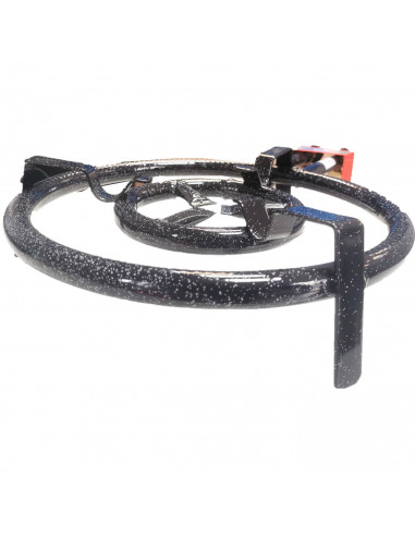 Tradineur - Quemador paellero gas butano, diámetro 40,5 cm, aro paellero esmaltado con patas, hornillo paellas, homologado, exte