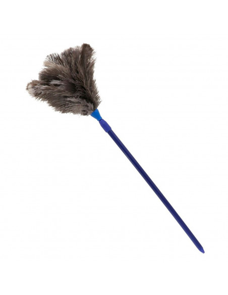 Plumero de avestruz extensible de 58 a 104 cm, mango telescópico de plástico con agujero, plumas suaves, reutilizable, lavable,