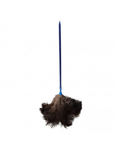 Plumero de avestruz extensible de 58 a 104 cm, mango telescópico de plástico con agujero, plumas suaves, reutilizable, lavable,