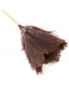 Pamex - Plumero de plumas de avestruz 64 cm, mango de madera con cordón, plumero atrapapolvo, plumas suaves, reutilizable, lavab