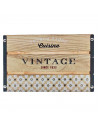 Juego de 2 cajas de madera de almacenamiento diseño vintage con asas 20,8 x 34,8 x 22,9 cm y 18,8 x 30 x 17,7 cm, set de cajas r