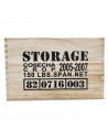 Juego de 2 cajas de almacenamiento con asas de corazón 20,9 x 35 x 23 cm y 18,8 x 30 x 18,1 cm, modelo storage, set de cajas rec