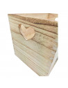 Juego de 2 cajas de almacenamiento con asas de corazón 20,9 x 35 x 23 cm y 18,8 x 30 x 18,1 cm, modelo storage, set de cajas rec
