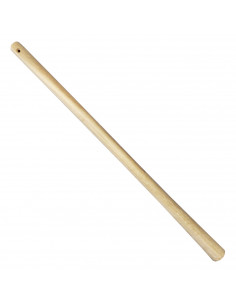 Artema - Mango de madera natural para pico 90 cm, mango, palo de repuesto con agujero, madera sin tratar, resistente y duradero