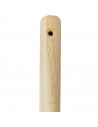 Artema - Mango de madera natural para pico 90 cm, mango, palo de repuesto con agujero, madera sin tratar, resistente y duradero