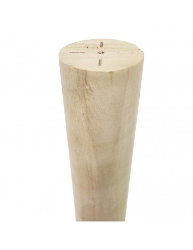 Artema - Mango de madera natural para pico 90 cm, mango, palo de repuesto con agujero, madera sin tratar, resistente y duradero