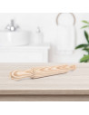 Rodillo de madera para amasar 57 x 5 cm para cocina, repostería, agarradores laterales, accesorio amasador de panadero para esti