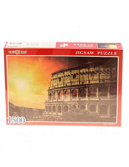 Puzzle 1500 piezas, rompecabezas clásico para adultos 87 x 57 cm, jigsaw puzzle, coliseo romano, taj mahal, machu picchu, retos