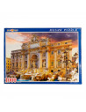 Puzzle 1000 piezas, rompecabezas clásico para adultos 75 x 50 cm, jigsaw puzzle, Nueva York, Puerta de Alcalá, Fontana di Trevi,