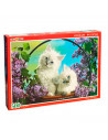 Puzzle 500 piezas, rompecabezas clásico 52 x 38 cm, jigsaw puzzle, animales, perro, gatos, calle con casas... retos creativos, a