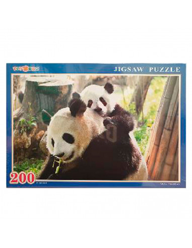 Puzzle 200 piezas, rompecabezas clásico 75 x 50 cm, jigsaw puzzle, animales, jirafas, elefantes, osos panda, vacas... retos crea