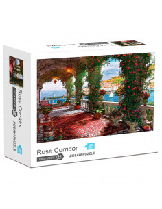 Puzzle 1000 piezas Rose Corridor, rompecabezas clásico para adultos 70 x 50 cm, jigsaw puzzle a partir de 14 años, juego educati