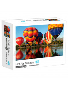 Puzzle 1000 piezas globos aerostáticos, rompecabezas clásico para adultos 70 x 50 cm Hot Air Balloon, jigsaw puzzle a partir de