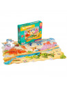 Puzzle infantil 45 piezas, rompecabezas para niños 44 x 31 cm, jigsaw puzzle a partir de 3 años, construcción, animales de granj
