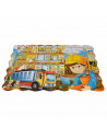 Puzzle infantil 45 piezas, rompecabezas para niños 44 x 31 cm, jigsaw puzzle a partir de 3 años, construcción, animales de granj