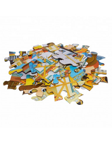Puzzle infantil 45 piezas, rompecabezas para niños 44 x 31 cm, jigsaw puzzle a partir de 3 años, construcción, animales de granj