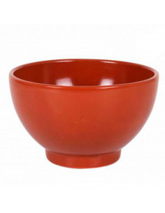 Tazón de barro cocido 14.8 x 9 cm, taza, bol, cuenco marrón para desayuno, apto para horno, microondas y lavavajillas