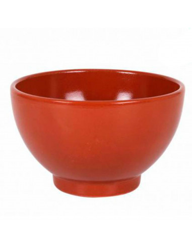 Tazón de barro cocido 14.8 x 9 cm, taza, bol, cuenco marrón para desayuno, apto para horno, microondas y lavavajillas