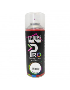 Hipercasa - Spray de pintura barniz satinado 400 ml, válido para multitud de superficies y materiales, uso en exterior y lugares