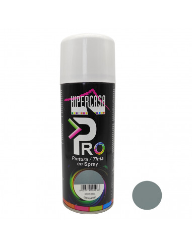 Hipercasa - Spray de pintura gris medio S5005-B80G, 400 ml, válido para multitud de superficies y materiales, uso en exterior y