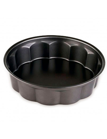 LyfeStyle - Molde de bizcocho redondo antiadherente de 27 cm, recipiente para horno, repostería, bizcochos, tartas, pasteles