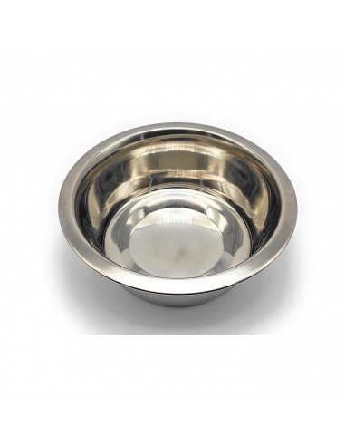 Tradineur - Comedero doble para mascotas de acero inoxidable con soporte elevado 35,5 x 16,7 x 8,3 cm, cuenco doble para perros