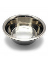 Tradineur - Comedero doble para mascotas con soporte elevado de acero inoxidable 44 x 21 x 8,3 cm, cuenco doble para perros y ga