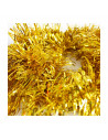 Tradineur - Guirnalda navideña dorada 5 x 150 cm, espumillón brillante, oropel colgante, decoración navidad, árbol, chimeneas, e