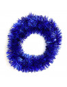 Tradineur - Guirnalda navideña azul 5 x 150 cm, espumillón brillante, oropel colgante, decoración navidad, árbol, chimeneas, esc