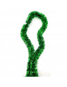 Tradineur - Guirnalda navideña verde 5 x 150 cm, espumillón brillante, oropel colgante, decoración navidad, árbol, chimeneas, es