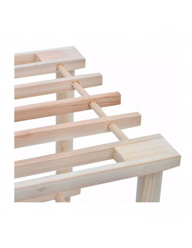 Zapatero de madera 3 niveles, estantería multiusos, fabricado en madera natural sin tratar 3 alturas, soporte para zapatos, reci
