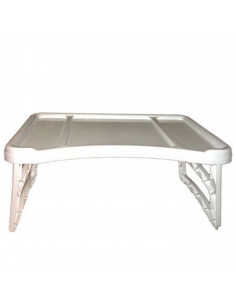 Plastic Forte - Bandeja cama plegable blanco plástico 51 x 33 x 23 cm