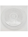 Quesera redonda con base y tapa de cristal 33 x 21 cm, recipiente, soporte, plato, cúpula de cristal transparente para tarta, pa