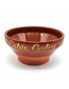 Pack de 6 tazas de barro cocido de 14,2 x 7,1 cm, modelo especial para caldo gallego, juego de cuencos de cerámica de barro trad