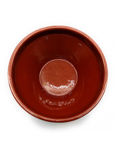 Pack de 6 tazas de barro cocido de 14,2 x 7,1 cm, modelo especial para caldo gallego, juego de cuencos de cerámica de barro trad