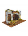 Tradineur - Cueva para figuras del nacimiento de 5 cm, pesebre de 12 x 24 x 13 cm para belén navideño, corcho, figura decorativa