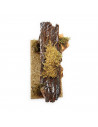 Tradineur - Cueva para figuras de nacimiento de 8-12 cm, corcho, pesebre para belén navideño 15 x 26,6 x 14 cm,figura decorativa